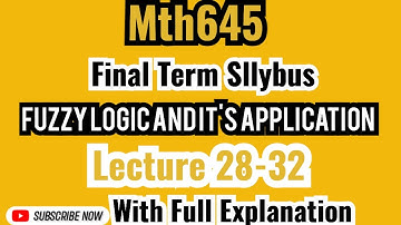 Mth645 short Lecture 28-32 2024 | Mth645 Final Term Lecture | Short Lecture with explanation #mth645
