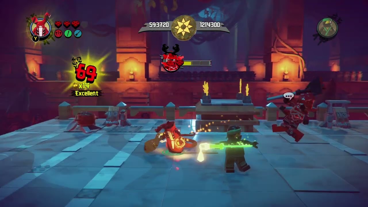The LEGO Ninjago Movie Videogame Boss General Kozu with Fangtom
