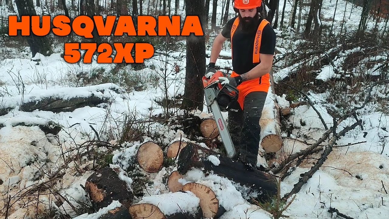 Cutting Firewood Using Husqvarna 572xp _ AXEHOLE LOGGER _ - YouTube