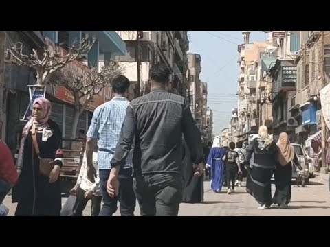 شارع العباسى فى نهار رمضان أكثر شوارع المنصوره زحاما لشراء حاجات العيد