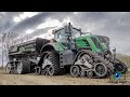 100% chenille pour le transport de terre - Fendt/Benzberg trailer