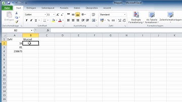 100 Excel 2010 Funktionen - Die Funktion WURZEL