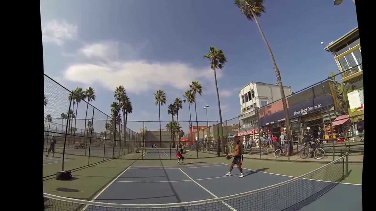 Paddle Tennis Highlights October Venice Beach Boardwalk YouTube