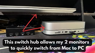 How to Quickly Switch Two Monitors Between Two Computers (Mac & PC)