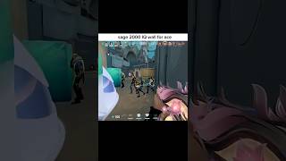 2000 IQ Sage Wall for the ACE 🧱😈 | “Sage Stop Hiding” 😂 | #valorant #valorantkey
