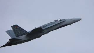 RCAF CF-18 Hornet Demonstration + Heritage Flight With P-51 Mustang Aero Gatineau 2022