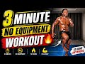 3 minute no  equipment workout. coachKenny 