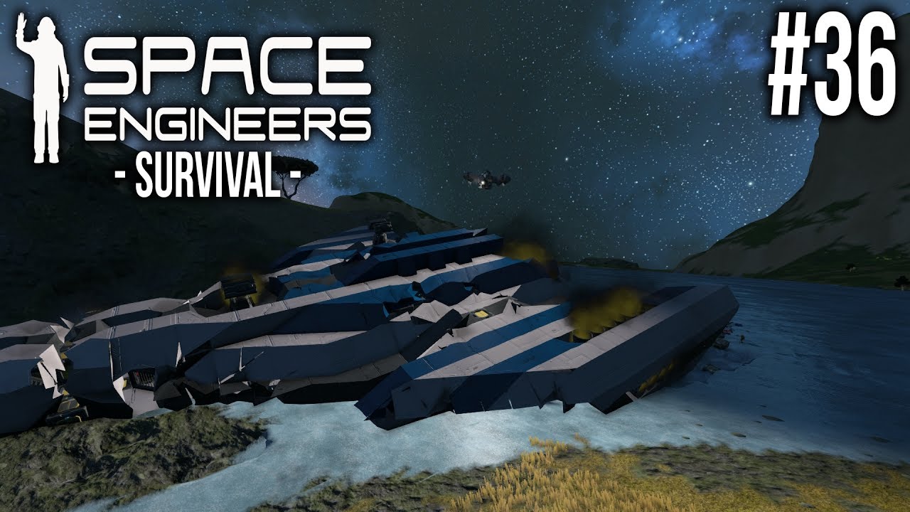 Crash Landing! - Space Engineers Survival - Ep 36 - YouTube