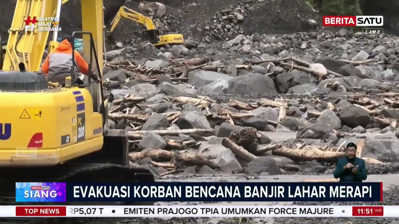 Tim SAR Terjunkan Anjing Pelacak dan Alat Berat Cari Korban Banjir Lahar Merapi #beritasatu