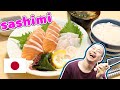 How to Slice Salmon Sashimi with a Japanese Knife & Miso Soup