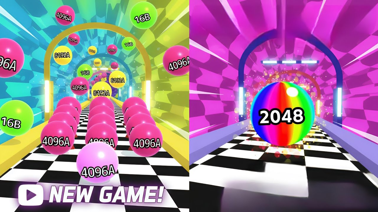 Ball Run 2048 infinity vs Reverse Game Play_Part_83#ballrun2048# ...
