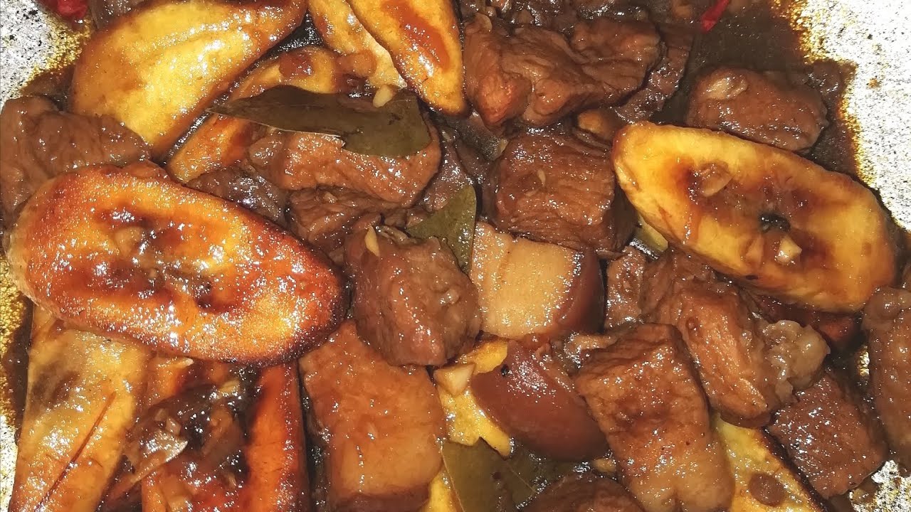 Sweet Style Filipino Dish Pork Estofado YouTube