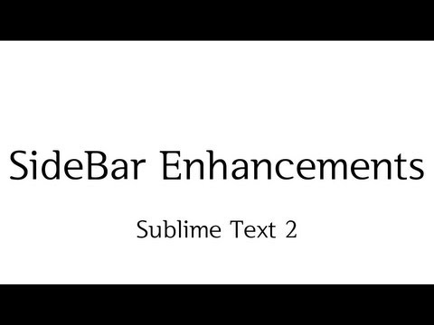 Sublime Text-사이드 바 개선 사항
