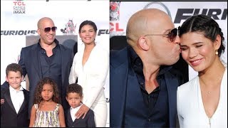 Vin Diesel Family and children. Model Wife Paloma Jiménez and kids