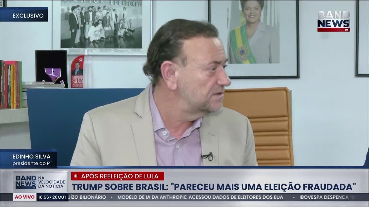 Presidente do PT analisa fala de Trump sobre eleições no Brasil
