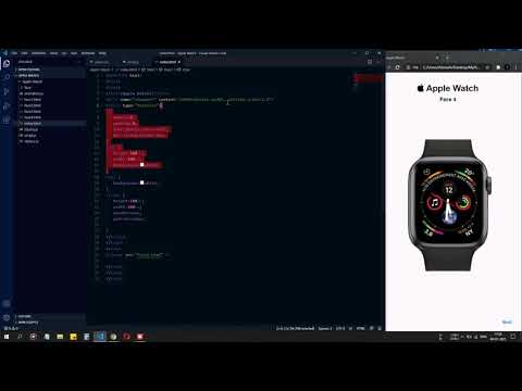 Apple Watch Made with HTML CSS & JAVASCRIPT, MULTIPLE WATCH FACES, NO CANVUS ONLY DIV IS USED