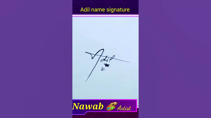 #shorts|Adil name signature
