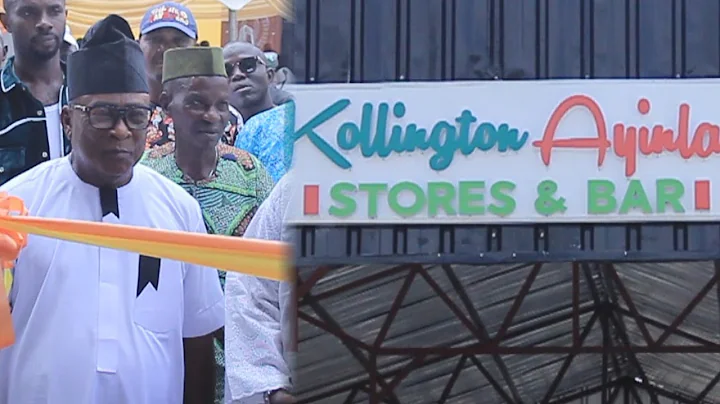 LEGENDARY FUJI MUSICIAN ALH.AYINLA KOLLINGTON OPEN A MULT MILLION STORES AND BAR AT ALAGBADO LAGOS