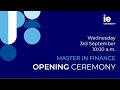 IE Opening Master Fall 2025 - Master in Finance