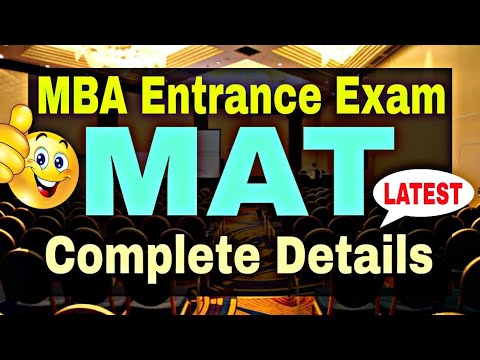 MAT 2020 Exam Complete Details in Hindi || MBA Entrance Exam Details || By Sunil Adhikari ||