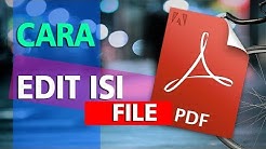 Cara Mengedit Isi Pada File PDF - Durasi: 4.45. 