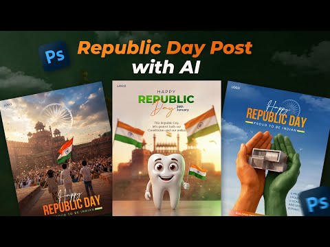 How to Create a Republic Day Post in Photoshop with Google Gemini AI