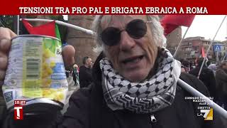 Tensioni pro pal e brigata ebraica a Roma