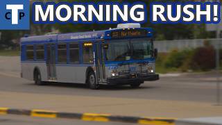 Classic Flyers and Electrics! | ETS Morning Bus Action at Claireview Station (4K)
