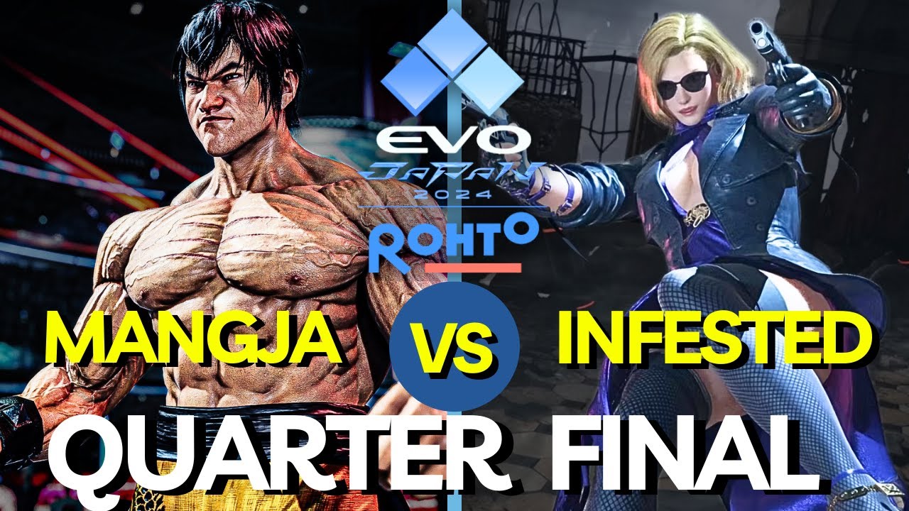 Losers Quarterfinal Evo Japan 2024 Tekken 8 🕹️ Infested (Nina) vs Mangja (Law) 🕹️ TWT 2024