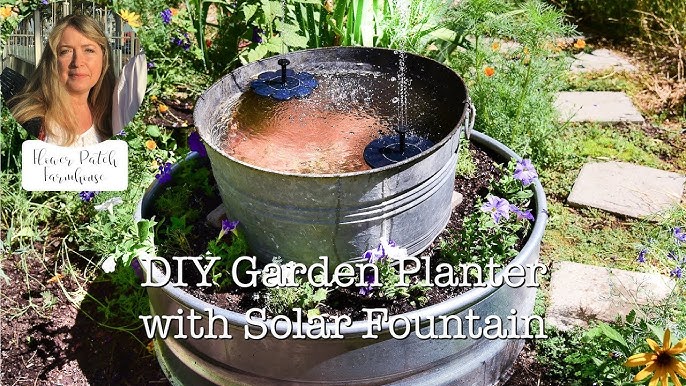 How To Diy A Garden Planter With Solar Fountain You - Easy Diy Solar Fountain In 1 Hour How To Diy A Garden Planter With Solar Fountain You - Easy Diy Solar Fountain In 1 Hour