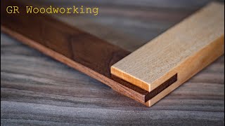 Wooden square making  only hand tools