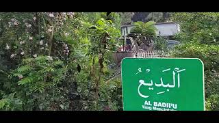 Asmaul Husna 🟢 yg terpampang di Skywalk Pesantren Lansia Emaki al Masoem Lembang Kab Bandung Barat