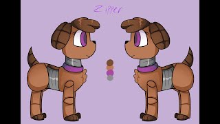 Zipper Ref Sheet Speedpaint