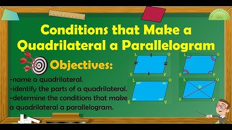 Conditions that Make a Quadrilateral a Parallelogram