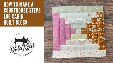 How to make a courthouse steps quilt block