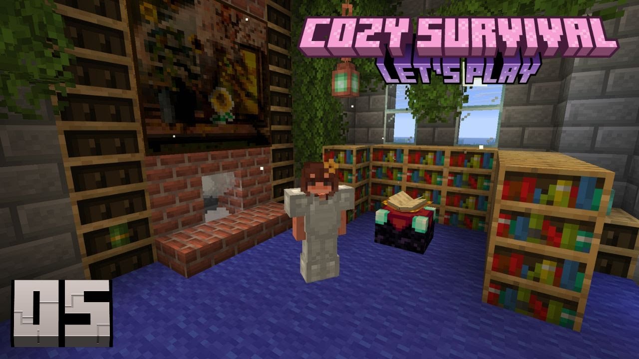 Building our Enchanting Tower 🧙‍♂️✨ | Cozy Minecraft Survival Series | Let's Play | Episode 5