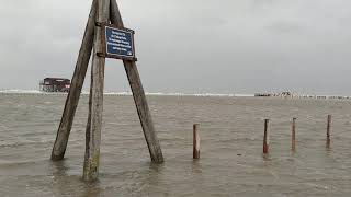 Sturmflut Sankt Peter Ording Wasser Kommt - Autos Saufen Ab Laune Tv