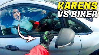 KAREN GETS INSTANT JUSTICE |  EPIC & CRAZY MOTORCYCLE MOMENTS 2024 #38