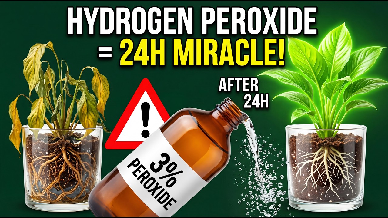 9 Powerful HYDROGEN PEROXIDE Tricks That Save Sick Plants in 24 Hours ...