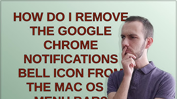 Apple: How do I remove the Google Chrome notifications bell icon from the Mac OS X menu bar?