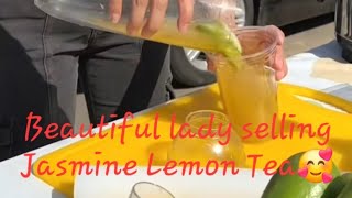 JASMINE LEMON TEA |HANDMADE LEMON TEA |CHINESE STREET FOOD LIVESTREAM