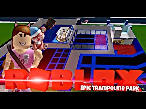 Epic Trampoline Park Pt 2 Speed Build Youtube - trampoline roblox
