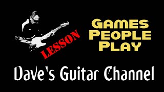 LESSON - Games People Play by the Spinners