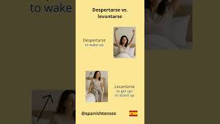 Despertarse vs. levantarse #learnspanish #spanischfürdeutsche