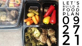 Daily Food Plan w/ Macro Counting 09/27/21