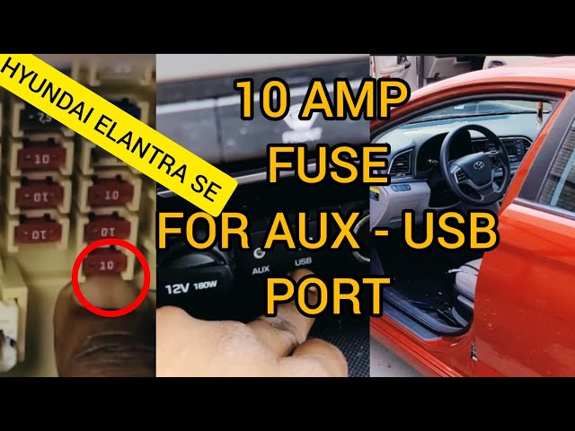 2017 hyundai elantra cigarette lighter fuse location HOW TO LOCATE AUX - USB PORT FUSE - DIY [2017 HYUNDAI ELANTRA SE]
