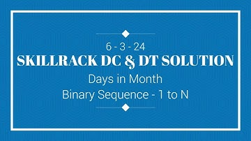 SKILLRACK DAILY CHALLENGE AND DAILY TEST SOLUTION | 06-03 | C++ | Java | Python