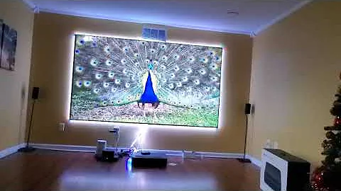 Telon 120inch PET Crystal ust clr screen on vava 4k ust projector