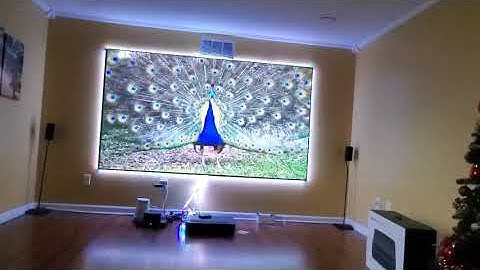 Telon 120inch PET Crystal ust clr screen on vava 4k ust projector