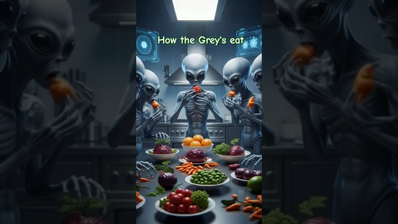 The Grey's aliens feasting 